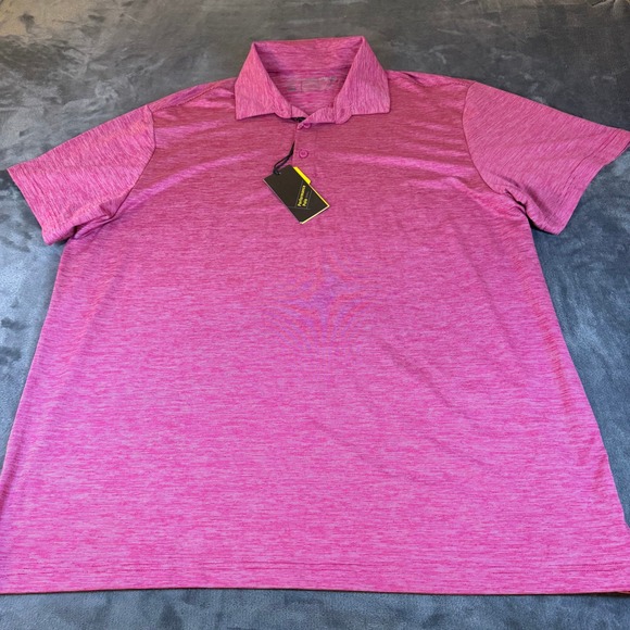 Member's Mark Other - Members Mark Performance Polo Pink Heather Short Sleeve Golf Athletic Mens XXL